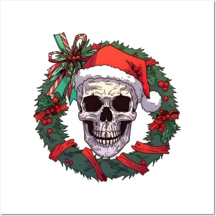 Christmas Skulls Posters and Art